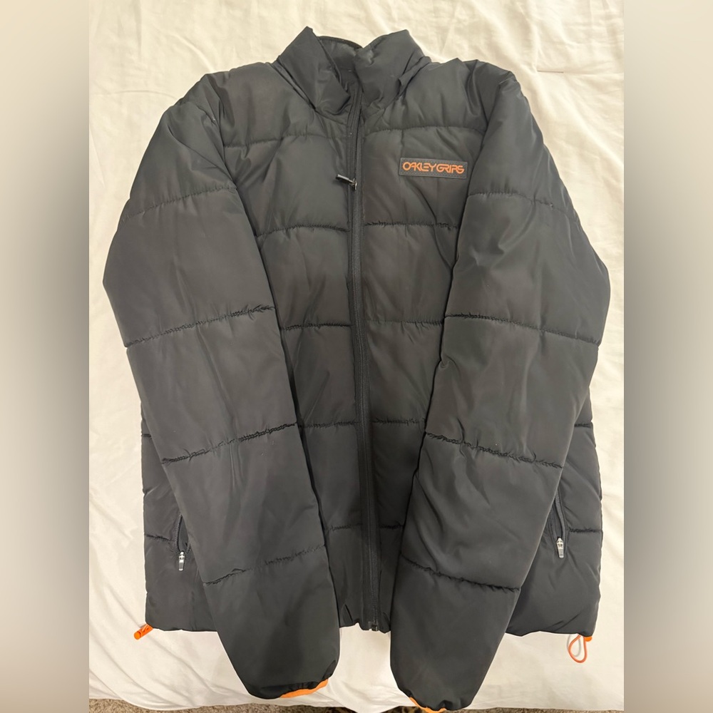 Oakley Black Jacket with Orange Logo